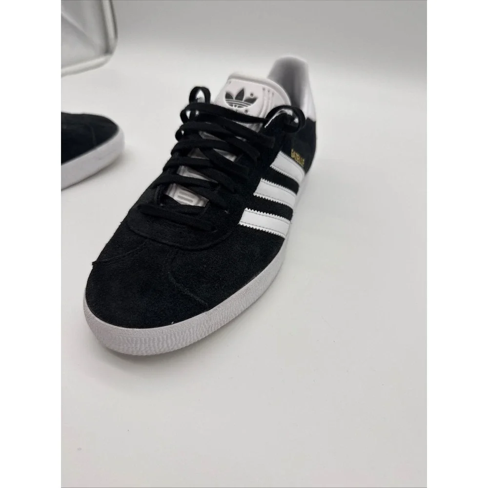 Adidas Originals Gazelle Black White Suede Sneakers Men's Size 9 EUC New Insoles
